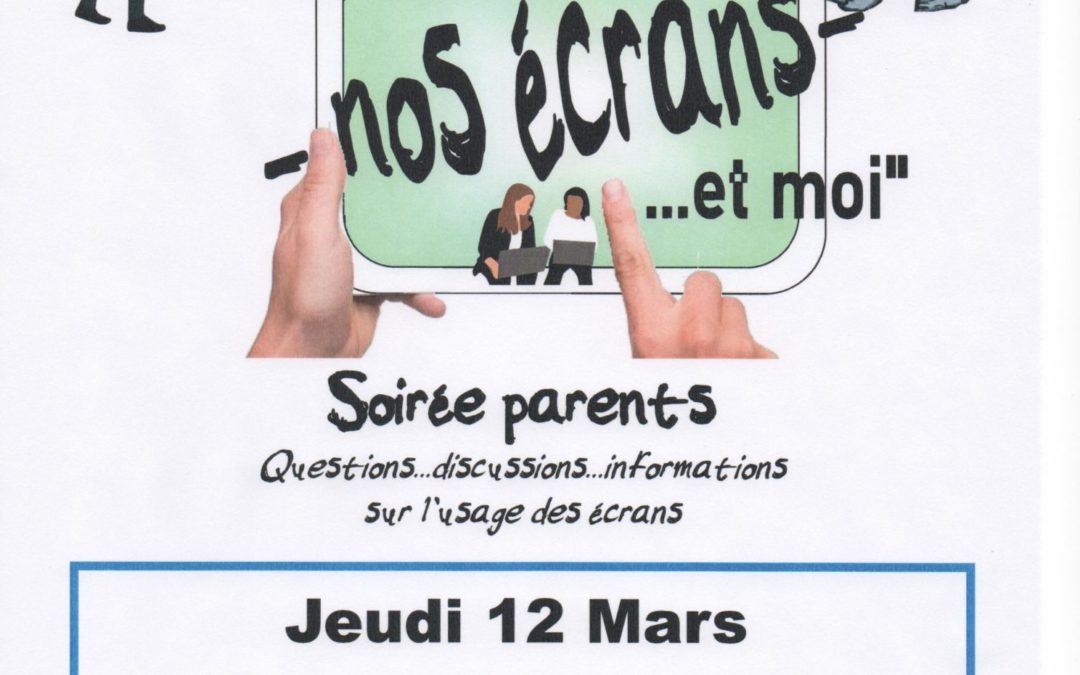 A Saumur : Soirée parents sur l’usage des écrans par les adolescents