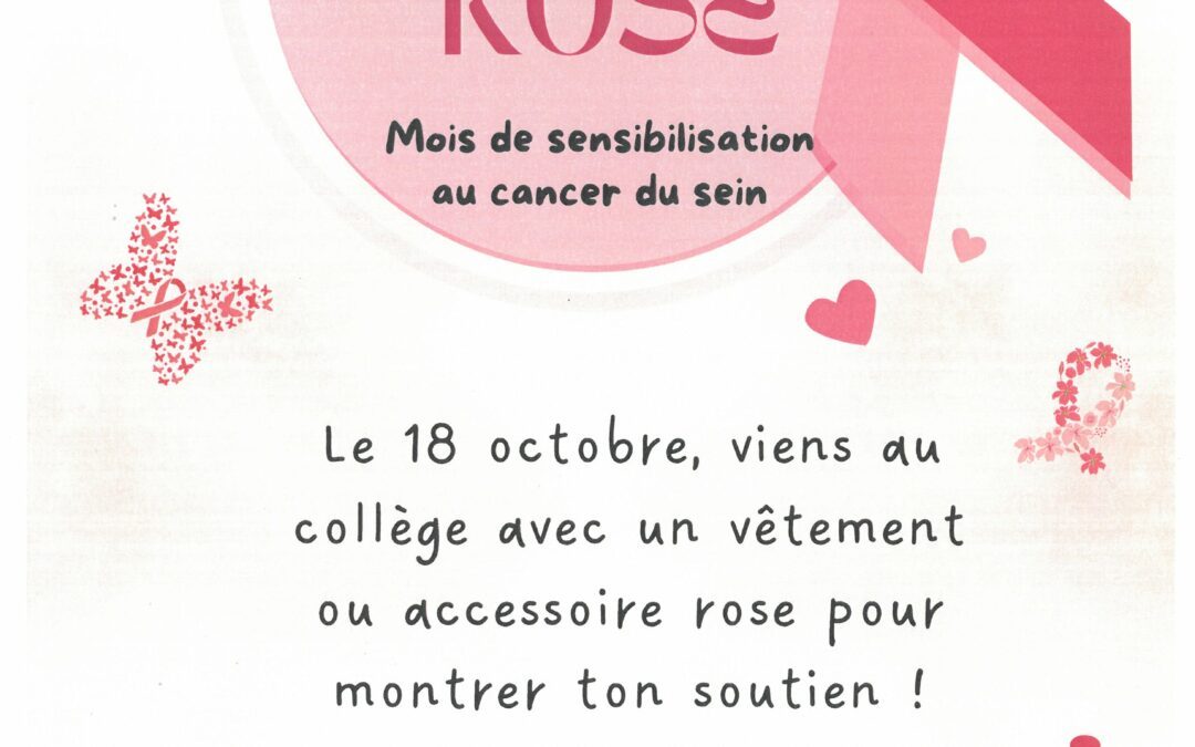 Participation des collégiens à Octobre Rose